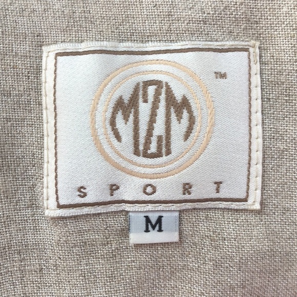 Mzm Tan Jacket Lightweight Sz Medium Made in USA - Picture 11 of 11